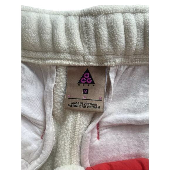 Nike Lab ACG Light Cream Sherpa Pants Medium Jogger Sweat Gorpcore Fleece Sporty - Picture 12 of 14